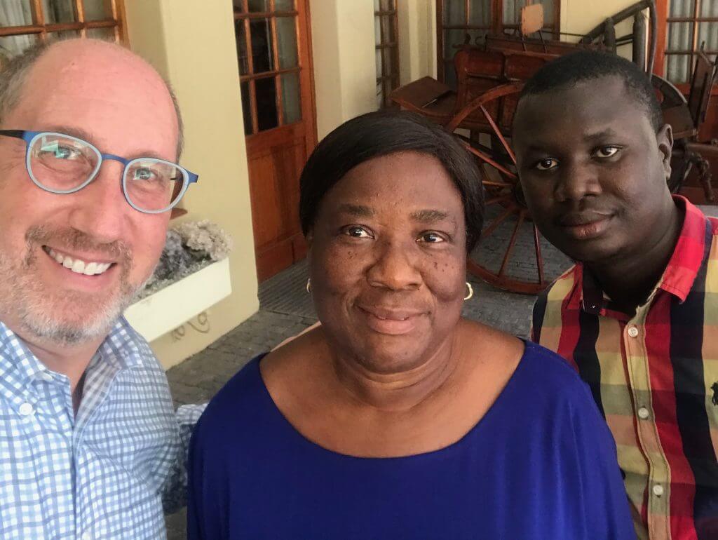 Scott Becker, Esther Vitto and Mohamed Fofanah