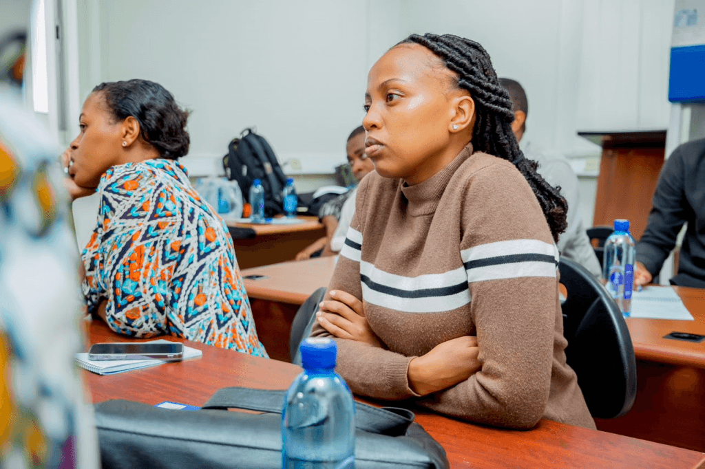 Field certifiers from Tanzania listen to presentations from instructors during the first day of the hands-on biological safety cabinet certification training session.