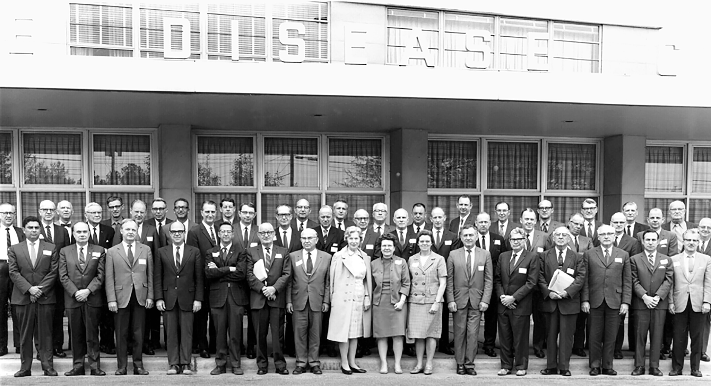 ASTPHLD membership outside of CDC headquarters in 1970