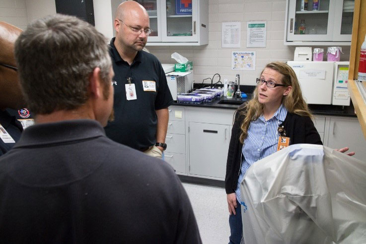 First responder training with Texas LRN-C in Austin. Photo: Texas Department of State Health Services Public Health Laboratory Division.